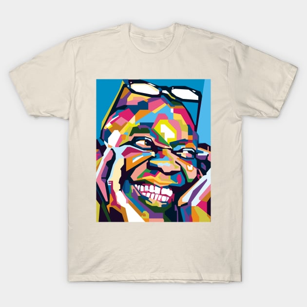 An abstract louis Amstrong in WPAP Popart T-Shirt by smd90